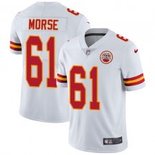 Youth Nike Kansas City Chiefs #61 Mitch Morse White Vapor Untouchable Limited Player NFL Jersey