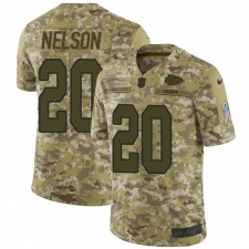 Youth Nike Kansas City Chiefs #20 Steven Nelson Limited Camo 2018 Salute to Service NFL Jers