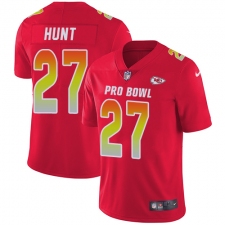 Women's Nike Kansas City Chiefs #27 Kareem Hunt Limited Red 2018 Pro Bowl NFL Jersey