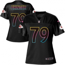 Women's Nike Kansas City Chiefs #79 Parker Ehinger Game Black Fashion NFL Jersey