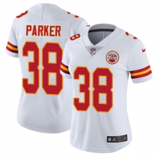 Women's Nike Kansas City Chiefs #38 Ron Parker Elite White NFL Jersey