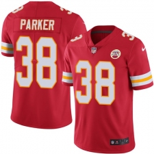 Youth Nike Kansas City Chiefs #38 Ron Parker Red Team Color Vapor Untouchable Limited Player NFL Jersey