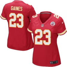 Women's Nike Kansas City Chiefs #23 Phillip Gaines Game Red Team Color NFL Jersey