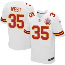 Men's Nike Kansas City Chiefs #35 Charcandrick West White Vapor Untouchable Elite Player NFL Jersey