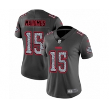 Women's Kansas City Chiefs #15 Patrick Mahomes II Limited Gray Static Fashion Football Jersey