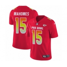 Youth Nike Kansas City Chiefs #15 Patrick Mahomes II Limited Red AFC 2019 Pro Bowl NFL Jersey