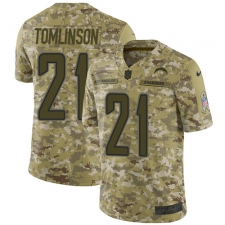 Youth Nike Los Angeles Chargers #21 LaDainian Tomlinson Limited Camo 2018 Salute to Service NFL Jersey