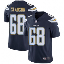 Youth Nike Los Angeles Chargers #68 Matt Slauson Elite Navy Blue Team Color NFL Jersey